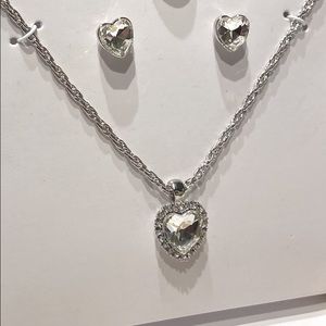 Charter Club Crystal Pendant Set